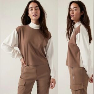 Athleta Venice Colorblock sweatshirt size small